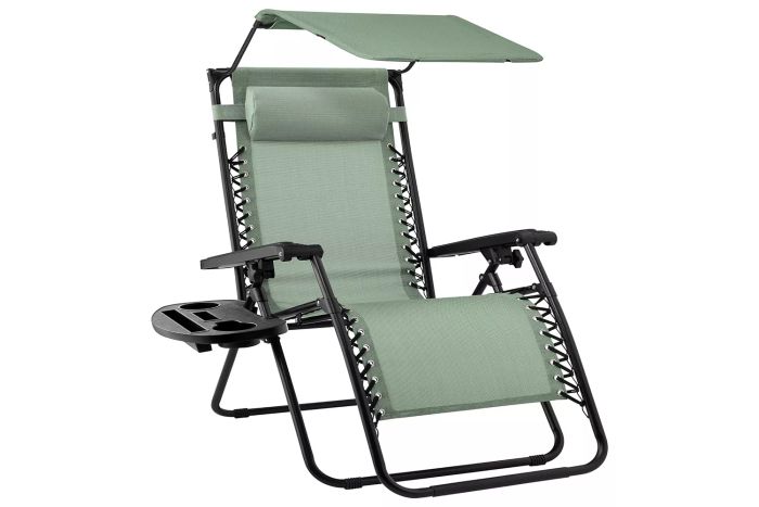 Amazon Best Choice Products Folding Zero Gravity Outdoor Recliner Patio Lounge Chair