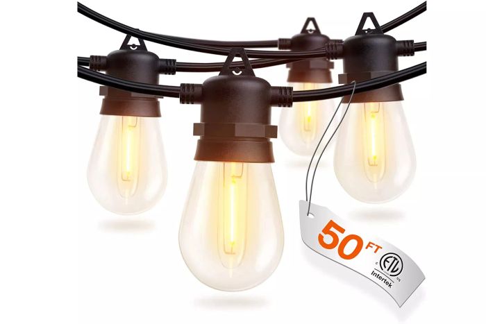 addlon 50FT LED Outdoor String Lights