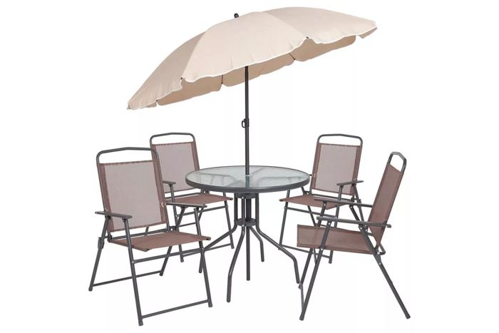 Flash Furniture Nantucket 6-Piece Patio Dining Set
