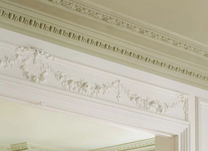 Close-up of crown molding