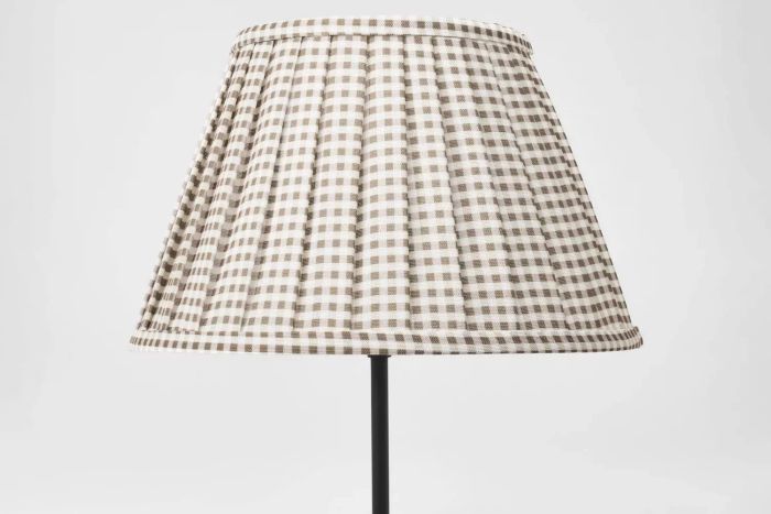 Threshold's Gingham Pleated Lamp Shade Designed by Studio McGee