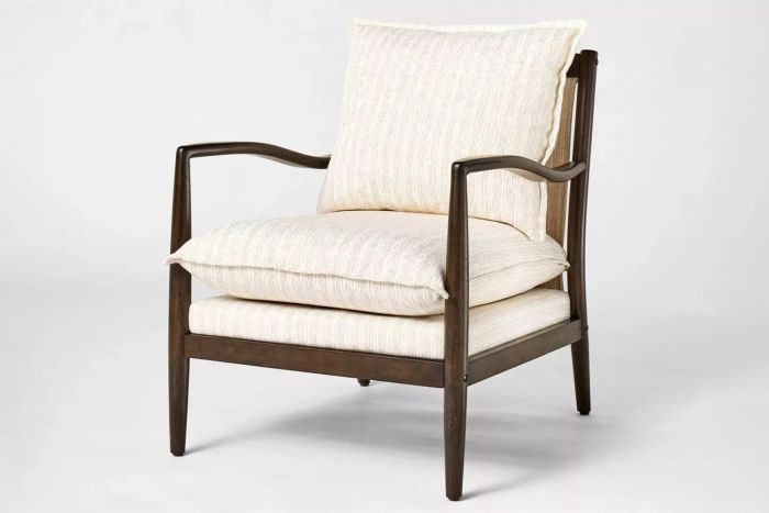 Threshold's Wood Frame Pillow Top Accent Chair Designed by Studio McGee
