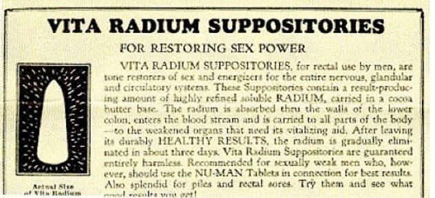 radium-suppositories
