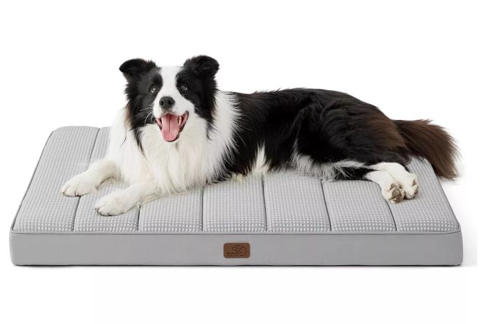 Bedsure Cooling Gel Foam Dog Bed for Large Dogs