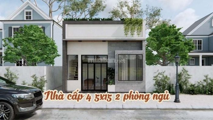 9+ mẫu nhà cấp 4 kích thước 5x15 với 2 phòng ngủ đẹp và tiết kiệm chi phí