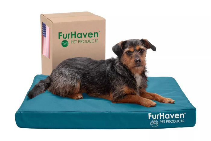 Furhaven Water-Resistant Cooling Gel Dog Bed