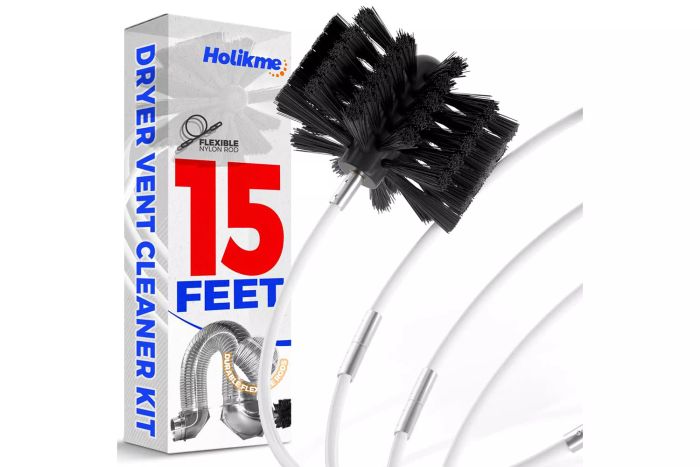 Holikme 15-Feet Dryer Vent Cleaning Brush available on Amazon