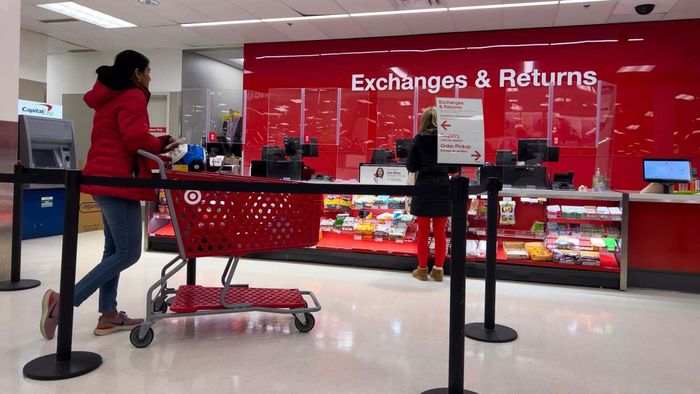 The returns desk at a Target location