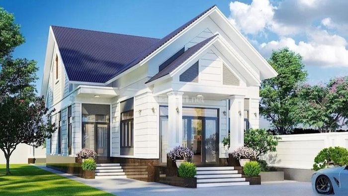 Nhà cấp 4 mái Thái 3 phòng ngủ 120m2 kết hợp phòng thờ hiện đại