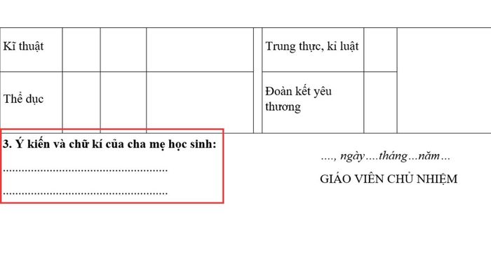hướng dẫn cách viết sổ liên lạc lớp 1