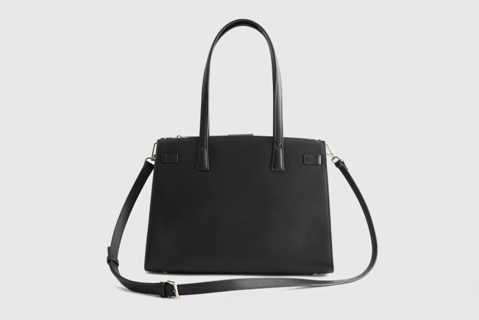 Italian Leather Large Triple Compartment Satchel