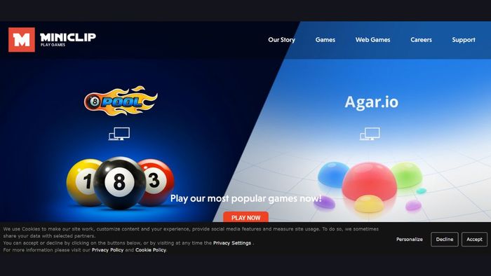 Trang web chơi game miễn phí
