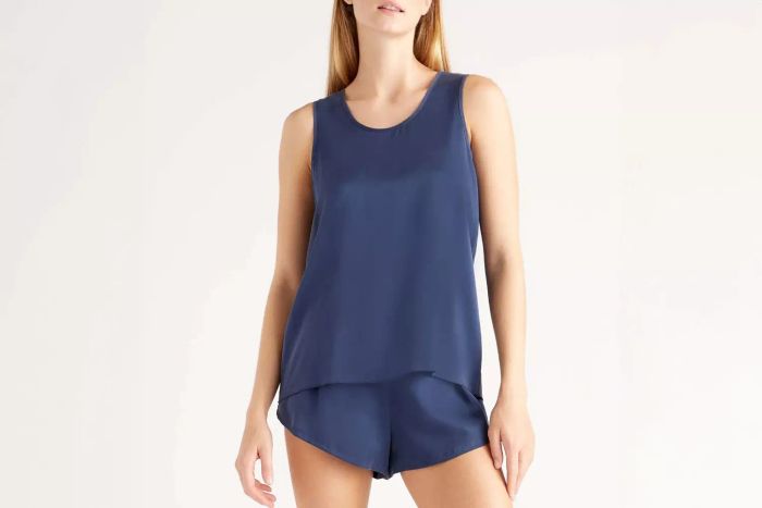 100% Washable Silk Pajama Tank