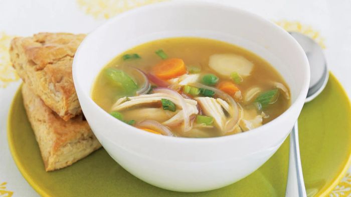 Ginger Chicken Soup With Vegetables