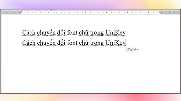 Cách cấu hình UniKey: Chuyển đổi font chữ Tiếng Việt - Bước 5