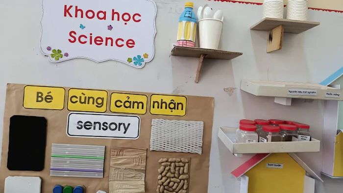 trang trí lớp mầm non theo stem