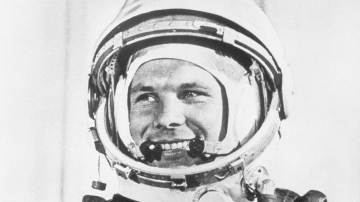 Yuri Gagarin in His Iconic Spacesuit