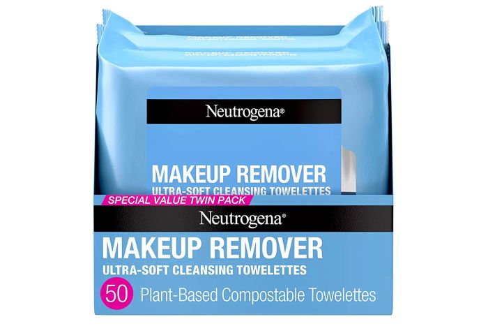 Neutrogena's Makeup Remover Cleansing Face Wipes effortlessly remove makeup, leaving your skin feeling fresh.