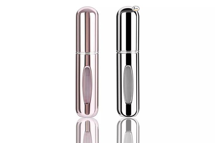 These mini perfume holders (2-piece set) are perfect for packing your favorite fragrance without worrying about spills or leaks.