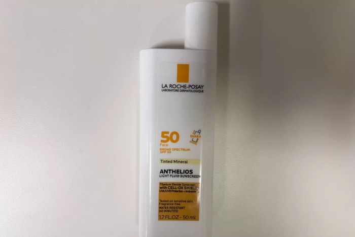 La Roche-Posay Anthelios Mineral Tinted Sunscreen for Face SPF 50 displayed on a white background