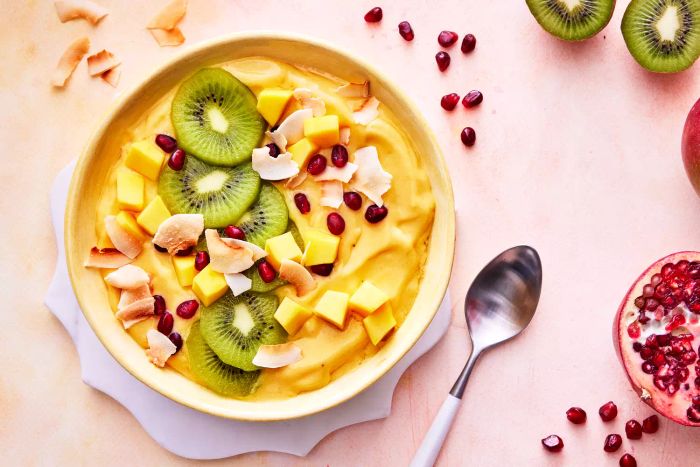 Here’s a snapshot of the vibrant Mango Smoothie Bowl, capturing its bright colors and refreshing appeal. A delightful treat perfect for anyone looking for a healthy and satisfying snack.