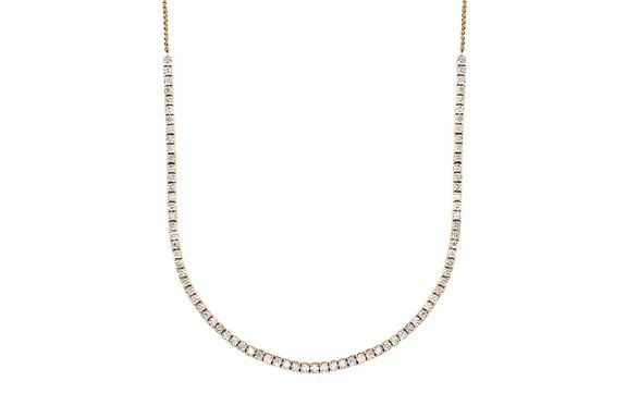 Velvet Box Jewels 2.36 Carat Bolo Tennis Necklace/Choker