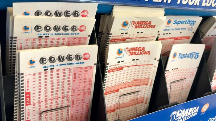 Empty Powerball and Mega Millions lottery tickets
