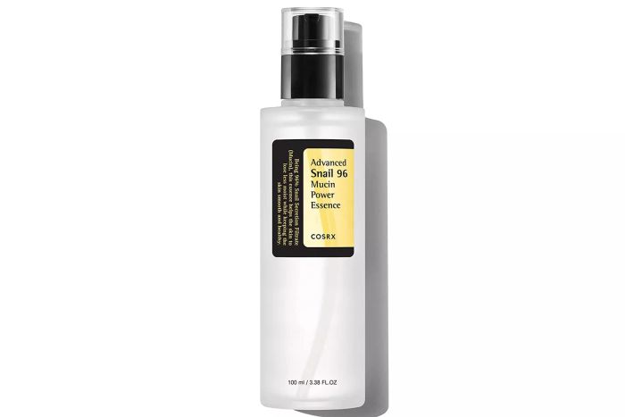 COSRX Snail Mucin 96% Power Repair Essence is a popular skincare product known for its ability to deeply hydrate and repair the skin, leaving it smooth and glowing.