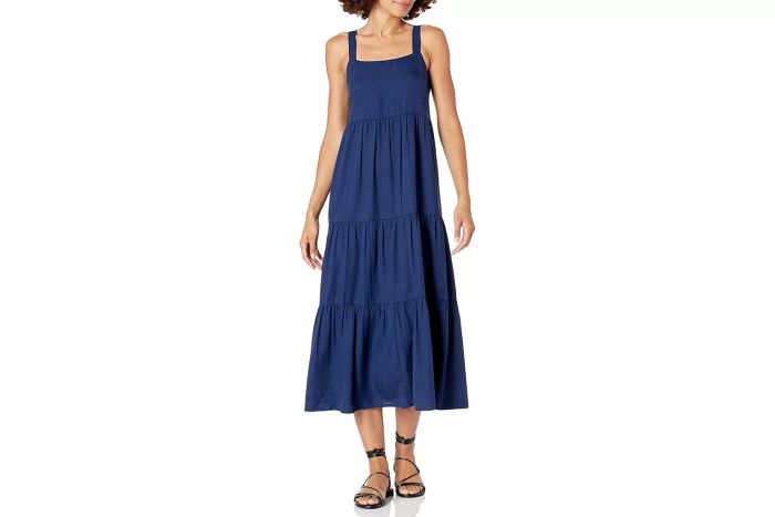 The Drop Britt Tiered Maxi Tent Dress