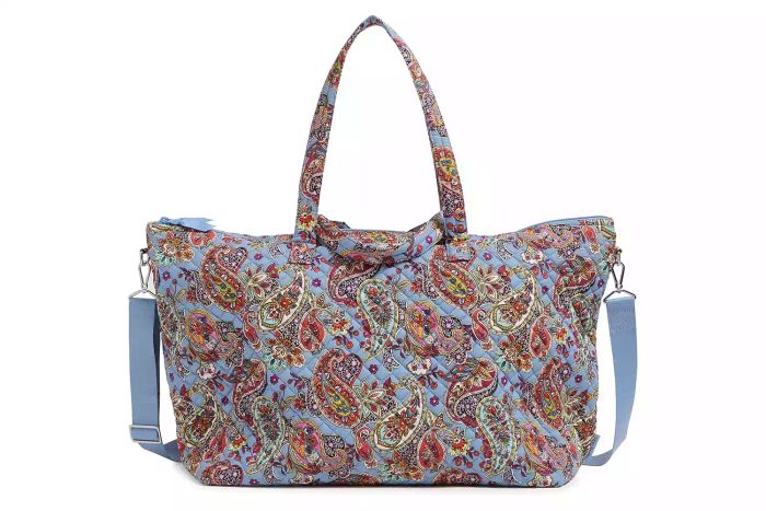 Vera Bradley Cotton Overnight Travel Tote Bag