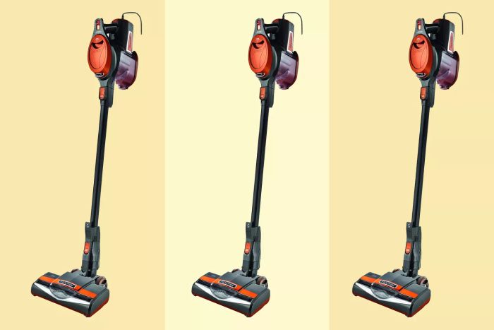 The Shark HV301 Rocket Ultra-Light Corded Bagless Vacuum is perfect for both carpet and hard floors, featuring swivel steering for ease of use.
