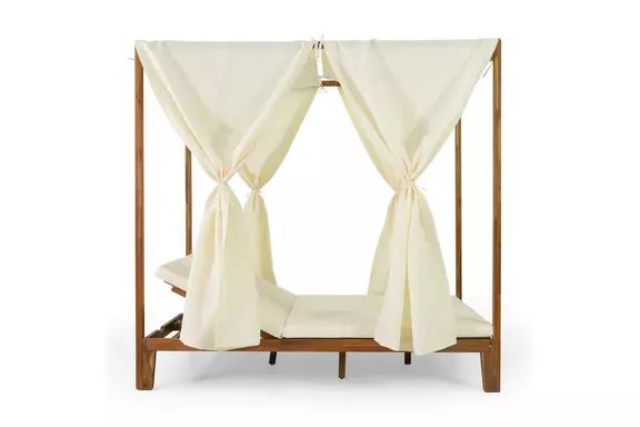 Muntz Teak Wood Day Bed from Noble House