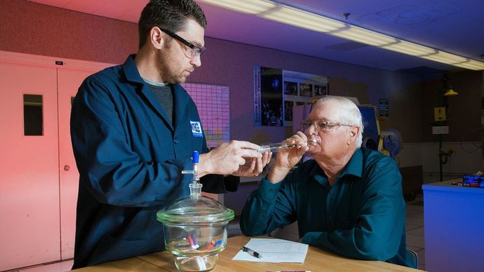 NASA's odor specialist George Aldrich