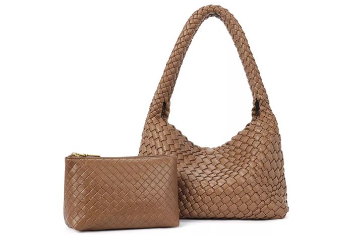 CLUCI Woven Shoulder Bag
