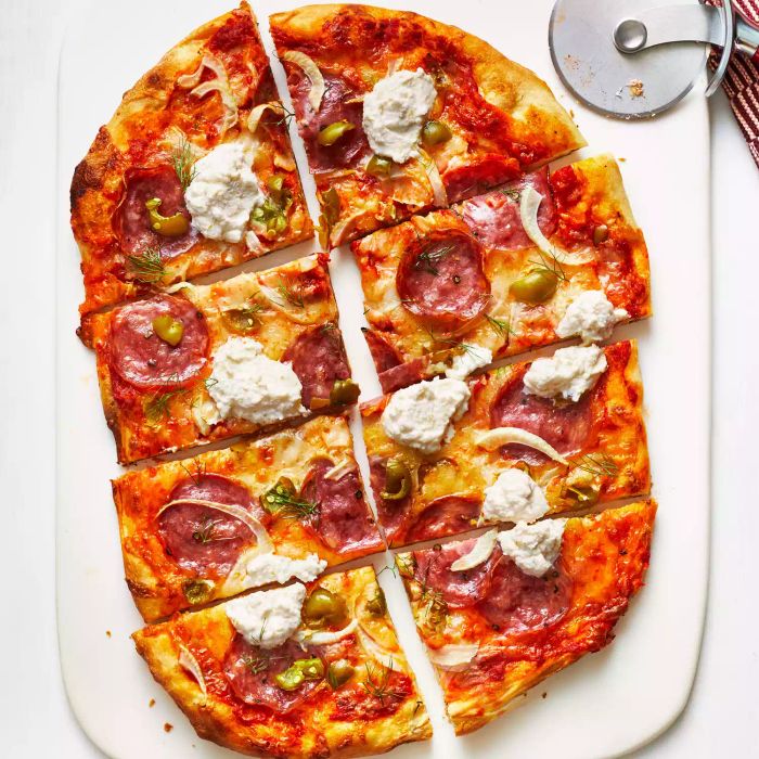 Salami and Fennel Pizza