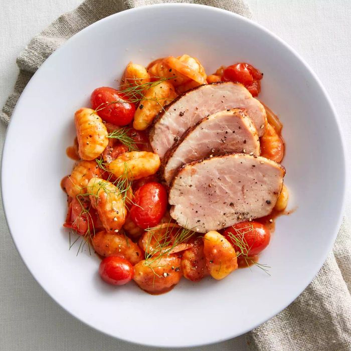 Pork Tenderloin and Gnocchi Ragù