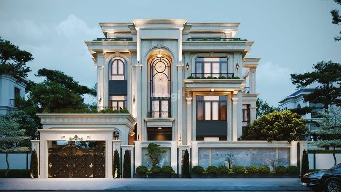 Tiện nghi và sự đẳng cấp của biệt thự đơn lập tân cổ điển