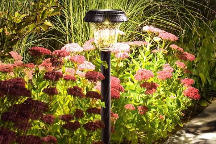 AUVERI 10-Pack Ultra Bright Solar Lights for Outdoors, Waterproof, Dusk-to-Dawn Operation, Up to 12 Hours of Illumination, Auto On/Off Solar-Powered Garden Pathway Lights, Landscape Lighting (Cold White, 10 Pack)