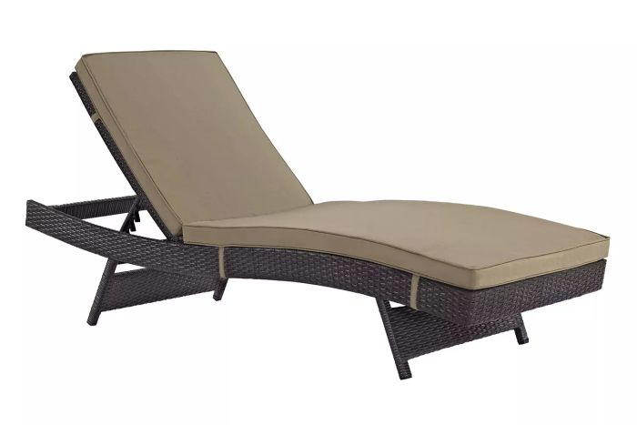 Convene Wicker Rattan Chaise Lounge Chair for Your Outdoor Patio
