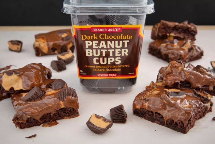 Peanut butter cups with dark chocolate