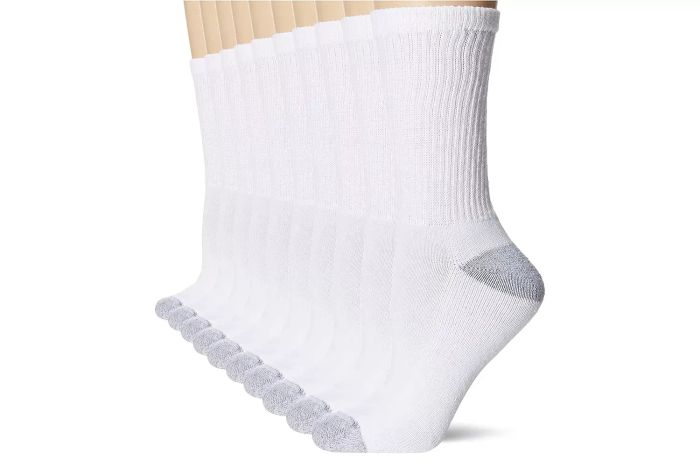 Hanes Women's 10-Pair Value Pack Crew Socks