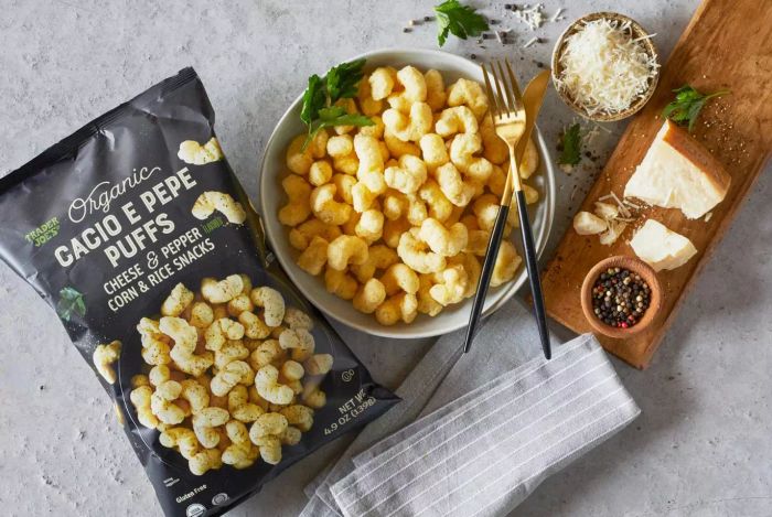 Cacio e pepe puffs that deliver a deliciously crunchy bite with the signature flavor of cheese and pepper