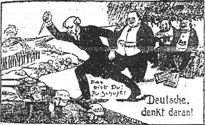 Stab-In-The-Back Cartoon 1924