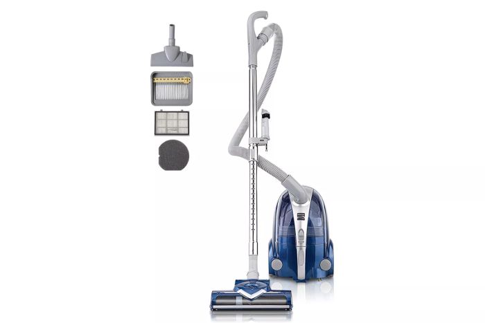 The Amazon Kenmore 10701 Compact Bagless Canister Vacuum is a practical and space-efficient model, delivering solid performance for a variety of cleaning tasks. Its compact size makes it an ideal option for smaller spaces.