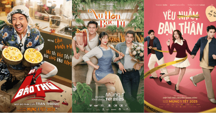 Bộ ba phim Tết Việt năm 2025 được dự báo sẽ tạo ra cơn bão doanh thu, thu hút sự chú ý lớn từ khán giả.