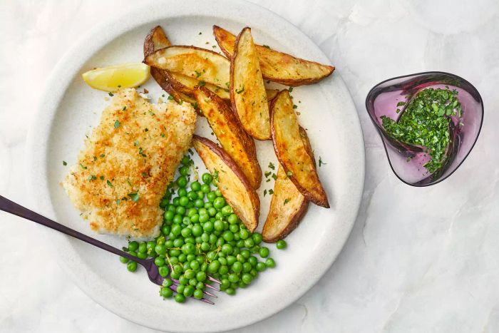 Sheet Pan Fish and Chips