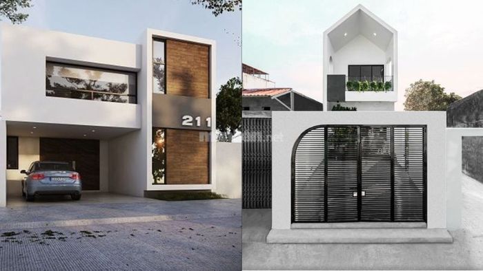 Mẫu nhà 2 tầng đẹp, thiết kế tối giản và hiện đại