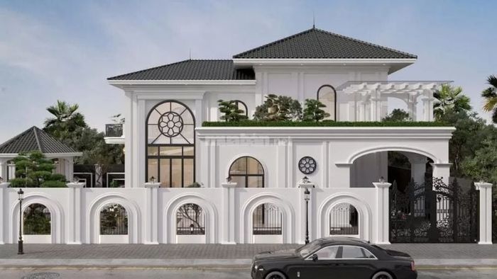 Nhà 2 tầng với thiết kế kiến trúc Địa Trung Hải đầy ấn tượng, mang đến vẻ đẹp độc đáo cho không gian sống