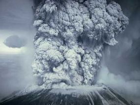 The eruption of Mount St. Helens