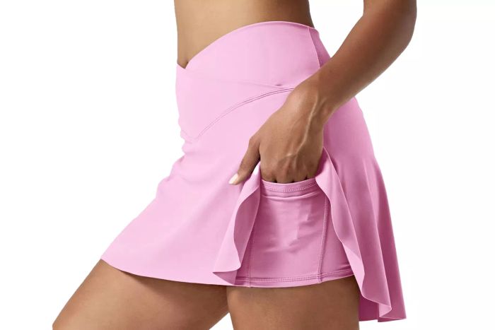 Halara Everyday Cloudful Air Fabric Crossover 2-in-1 Side Pocket Cool Touch Tennis Skirt